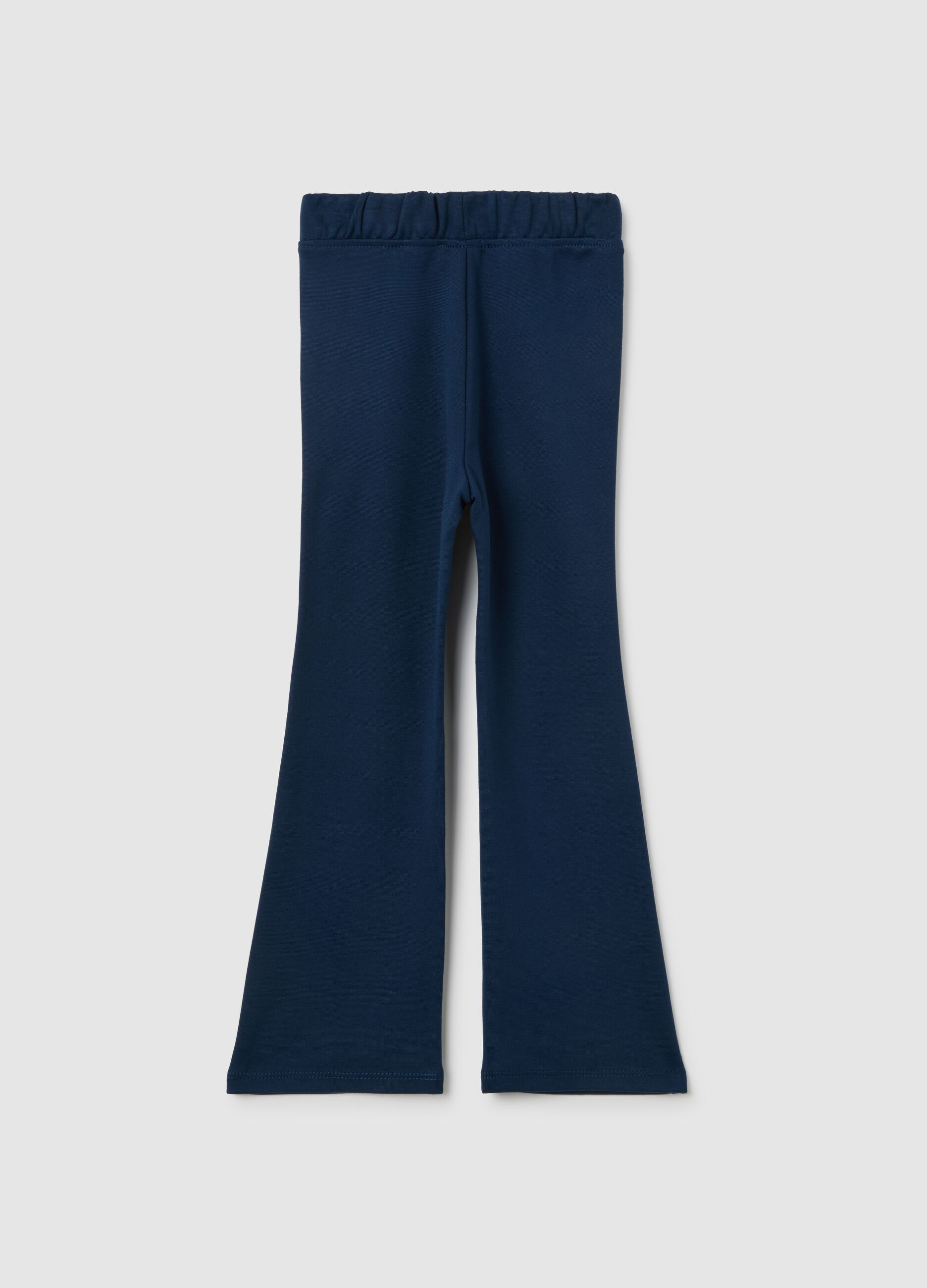 Girls' Blue Flare Leggings