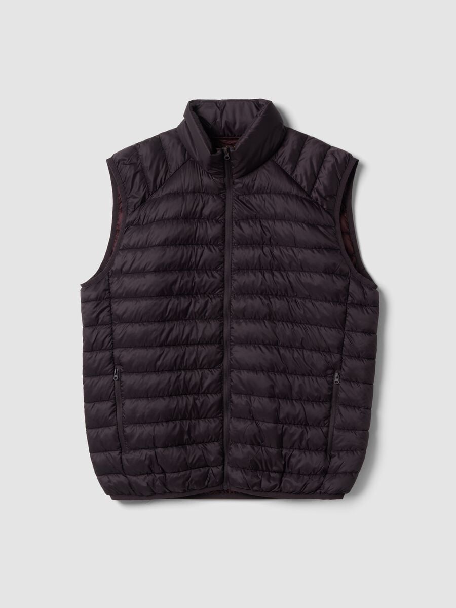 Gilet Ultralight viola imbottito con zip_4