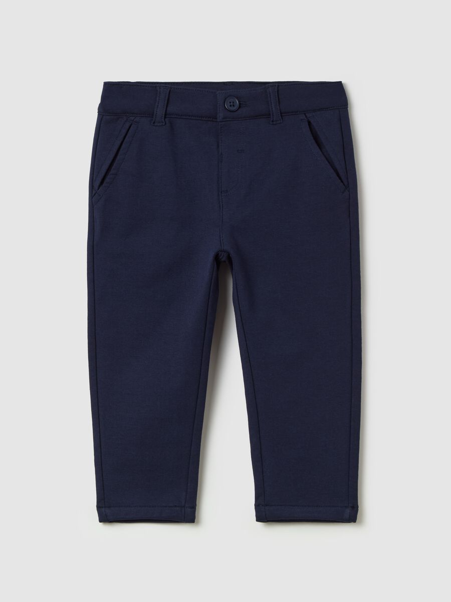 Slim-fit chinos with pockets_0