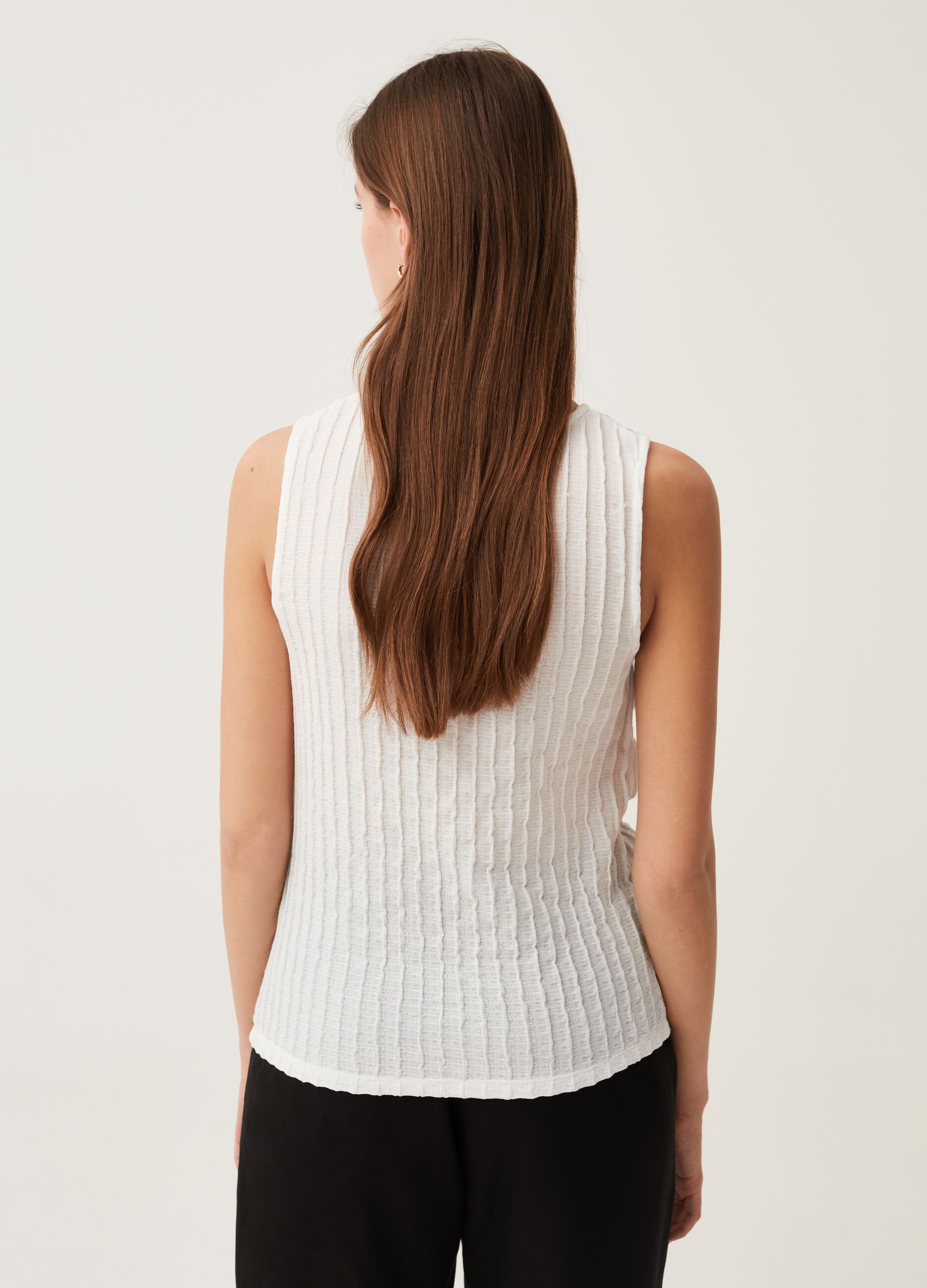 Tank top crinkle con arricciatura_2