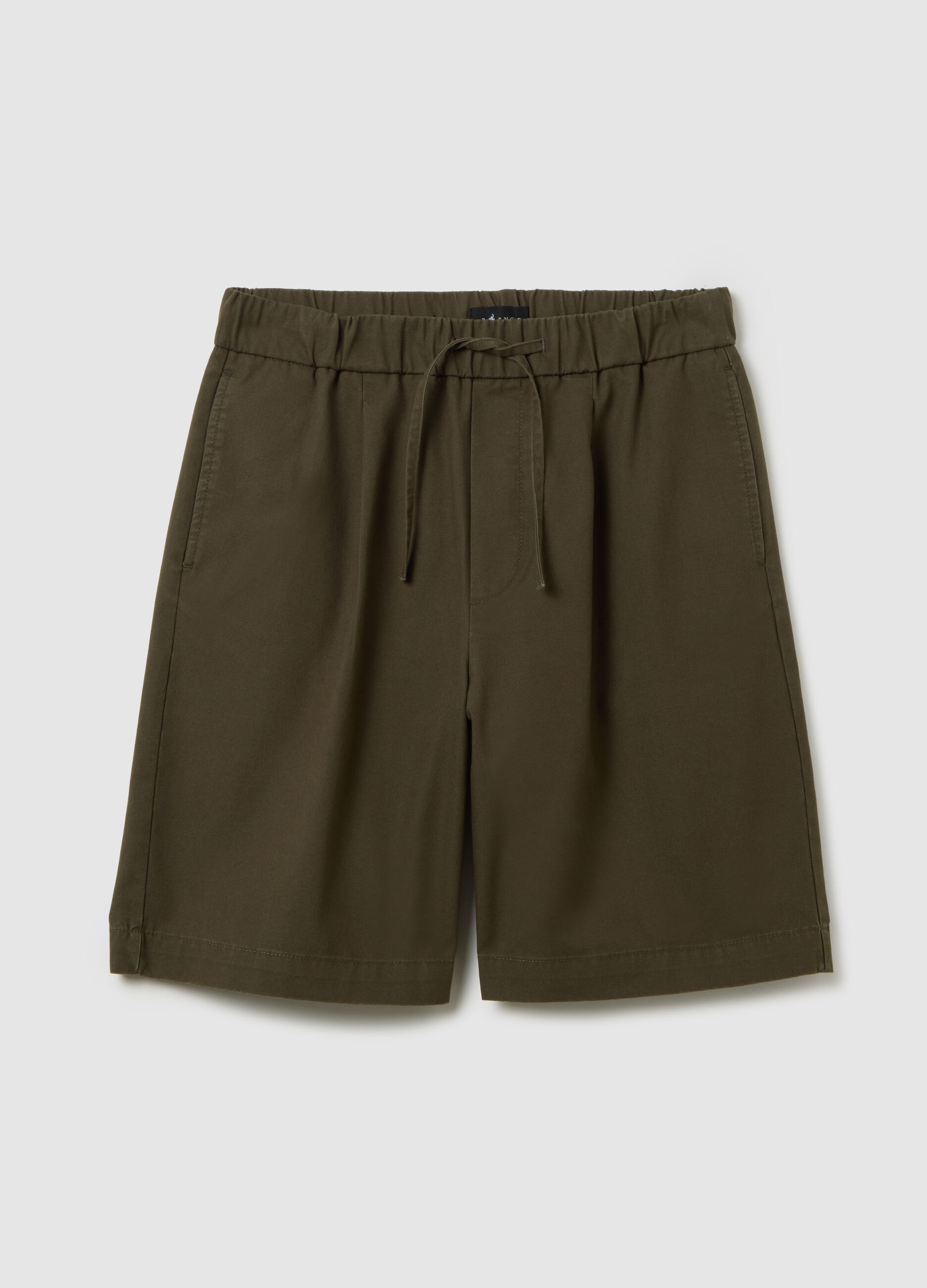 Men's Green Baggy Pure Cotton Shorts