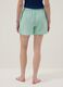 Green organic cotton regular-fit short pyjama shorts_2