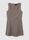 Brown wool blend dress_5