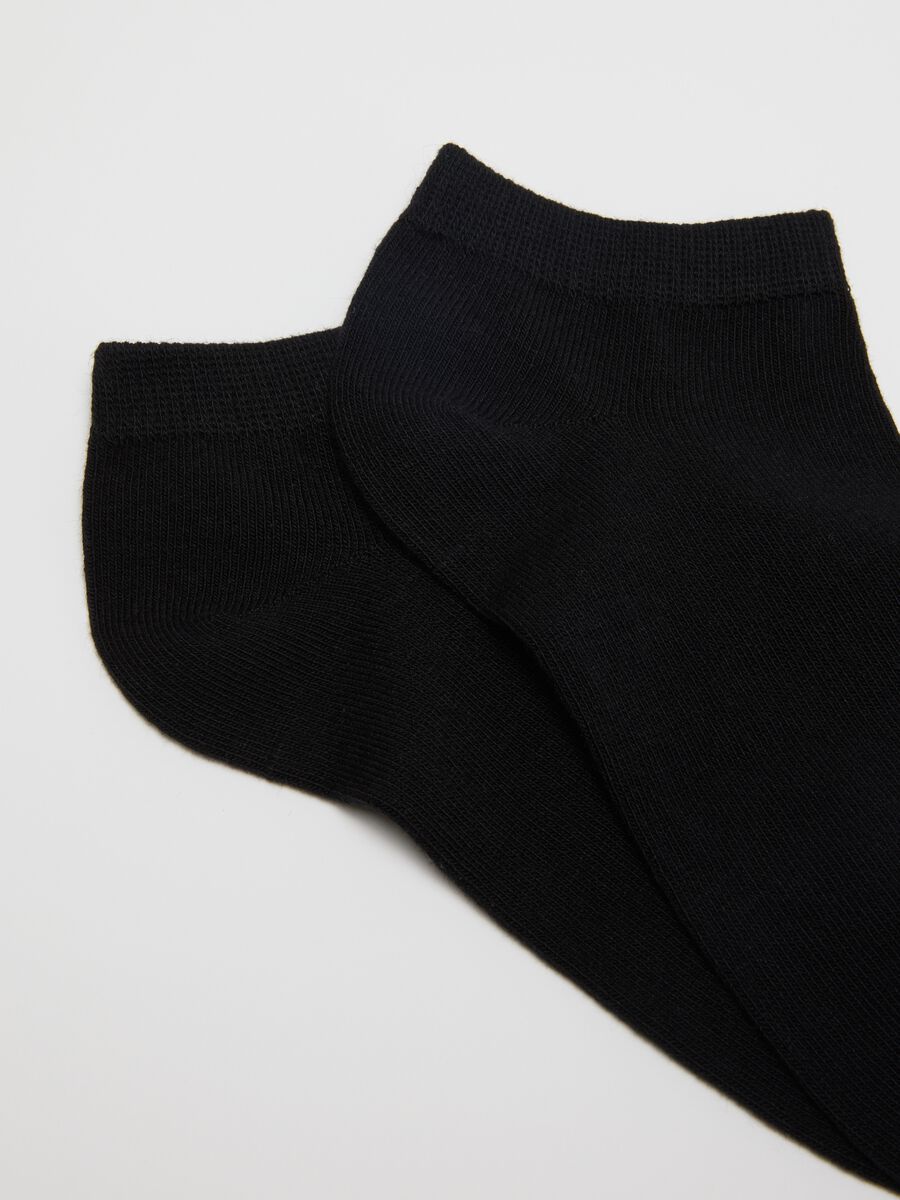 Multipack of black stretch cotton socks with a snug fit_2