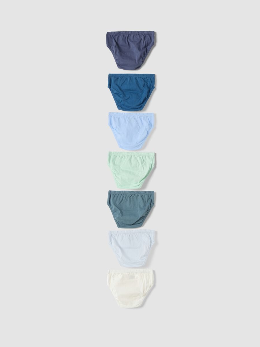 Seven-pack of multicolour briefs in pure organic cotton_1