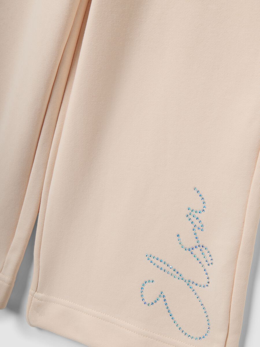 Beige cotton-blend jogging set_3