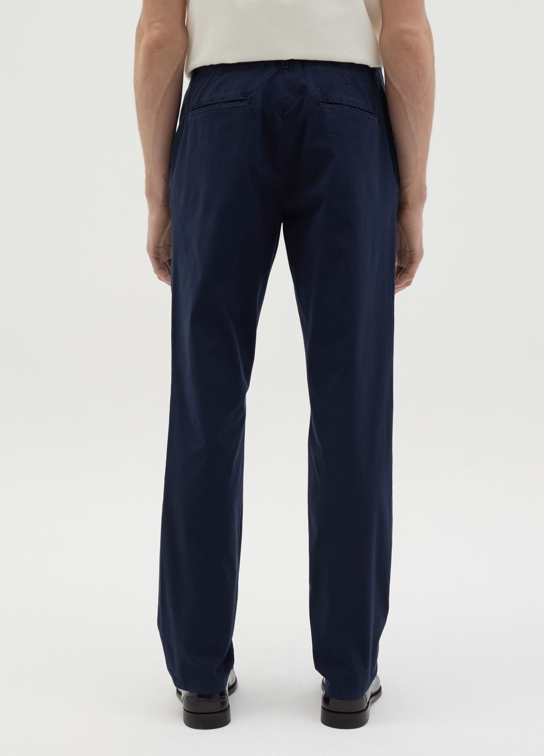 Chino trousers in poplin