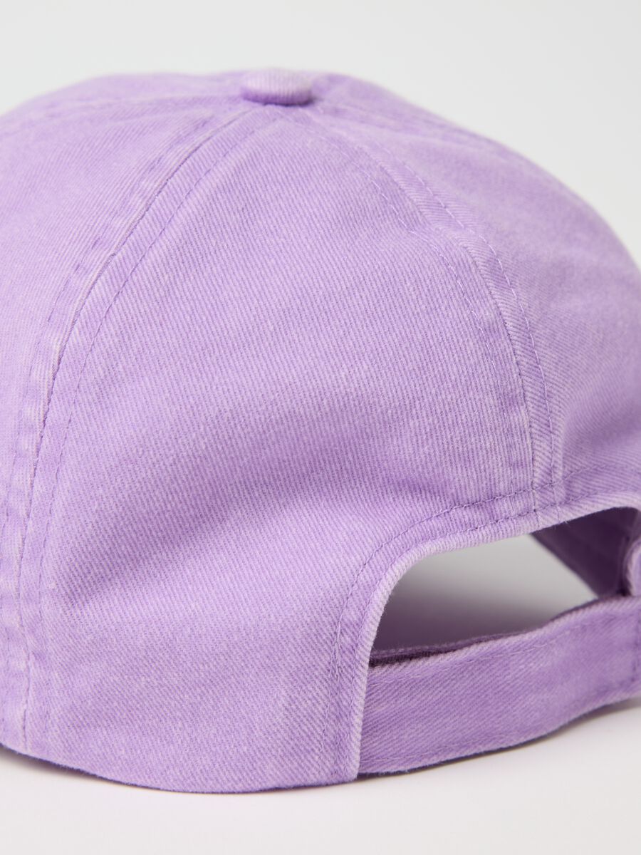 Purple baseball cap with glitter star_2