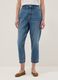 Light blue pure cotton denim carrot-fit jeans_1