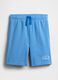 Children's regular fit blue cotton blend shorts_3