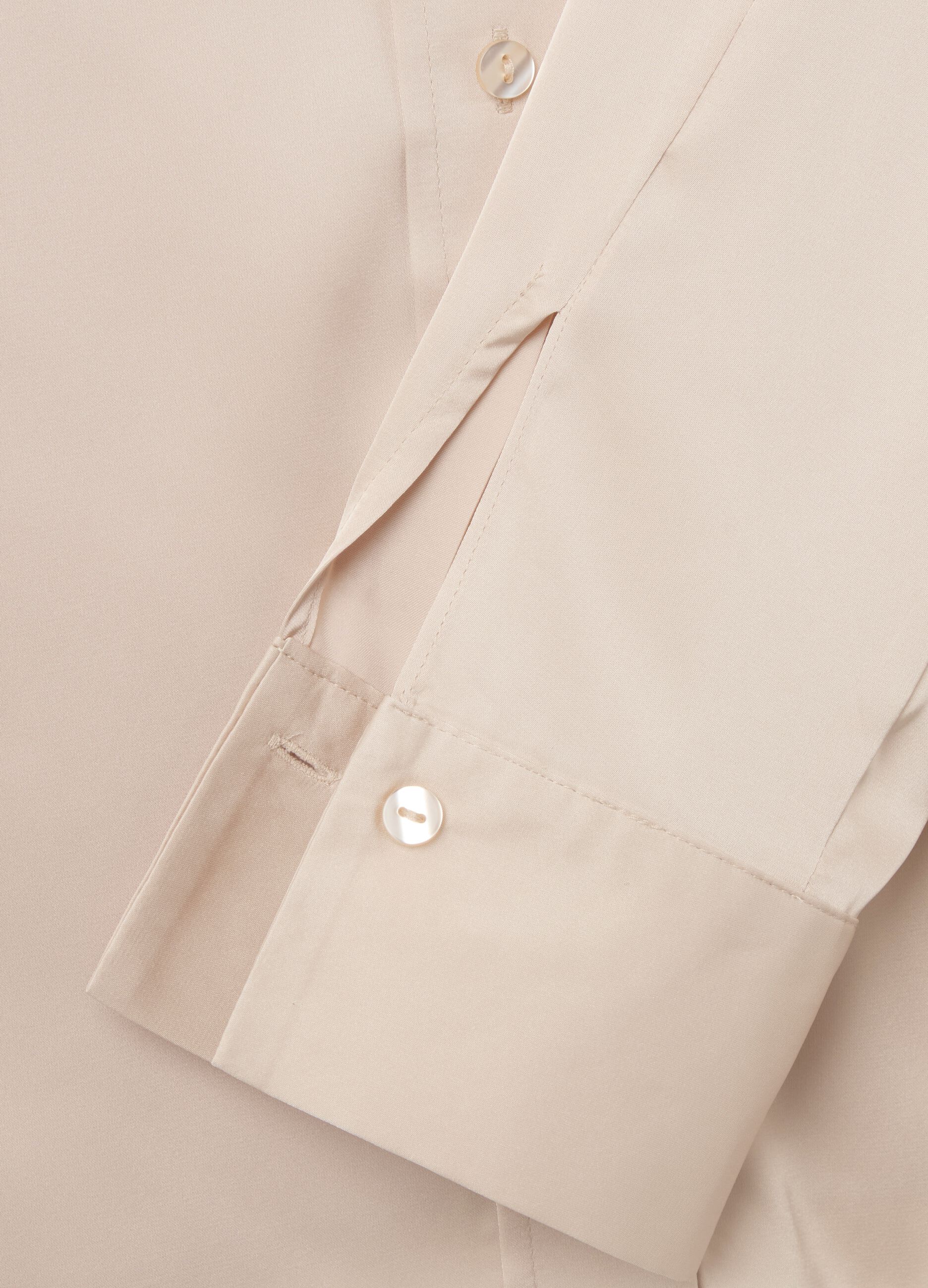 Satin shirt with side splits
