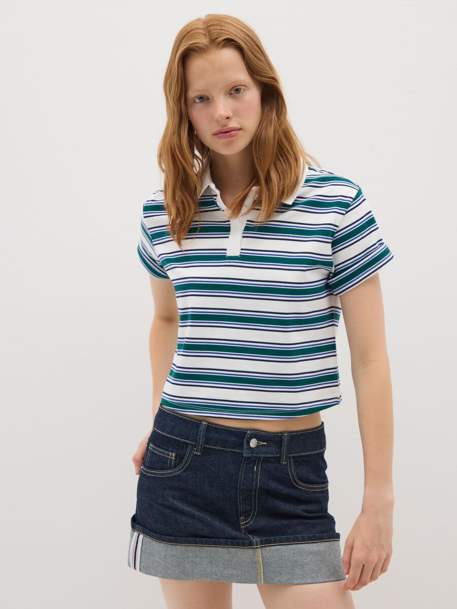 Polo in puro cotone multicolor regular fit_0