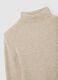 Beige cotton blend turtleneck regular fit_5