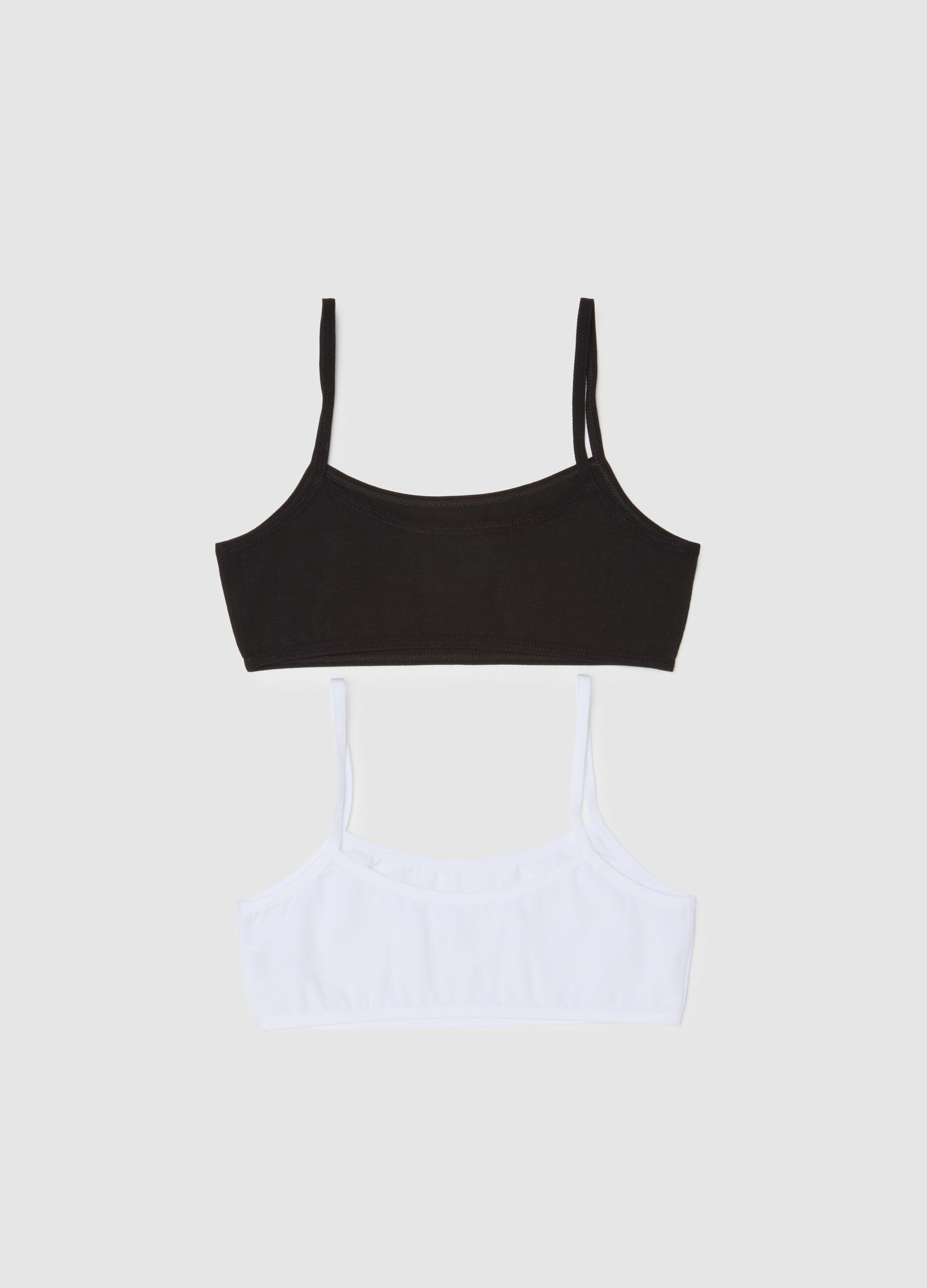 Girls' Cotton Multicolour Stretch Bra Tripack Set