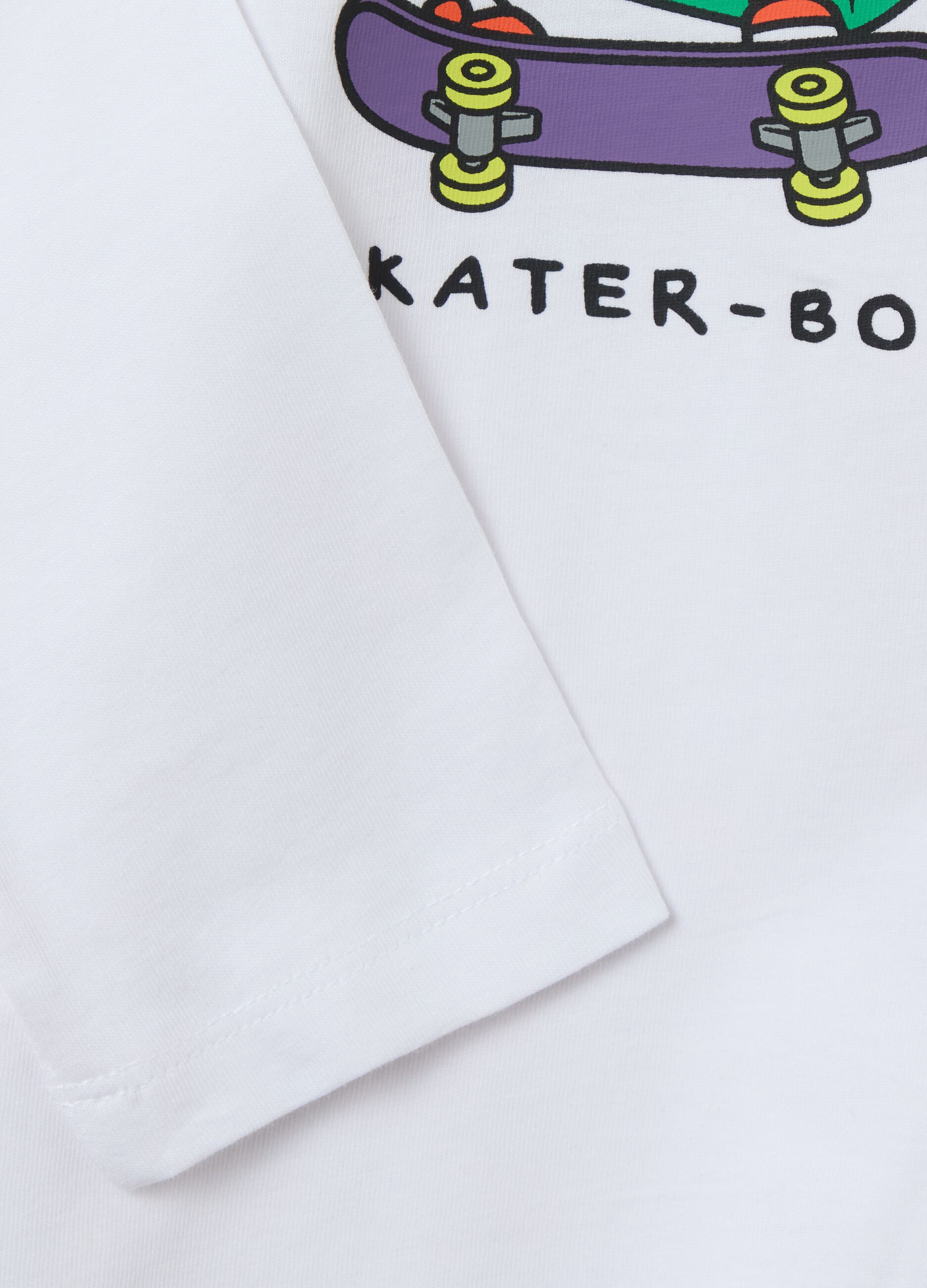 Bipack t-shirt maniche lunghe in cotone con stampa 