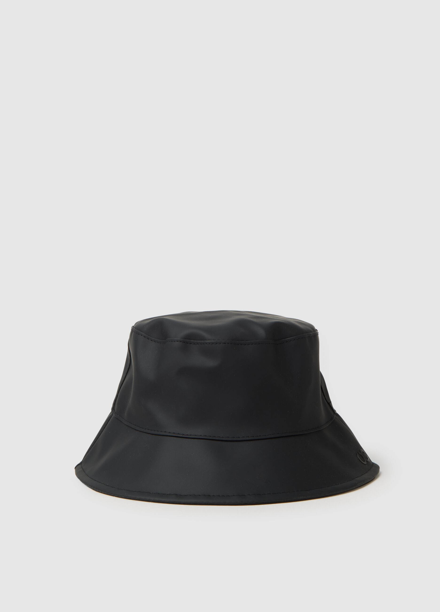 Black PVC hat