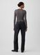 Jeans neri in puro cotone a gamba dritta over_2