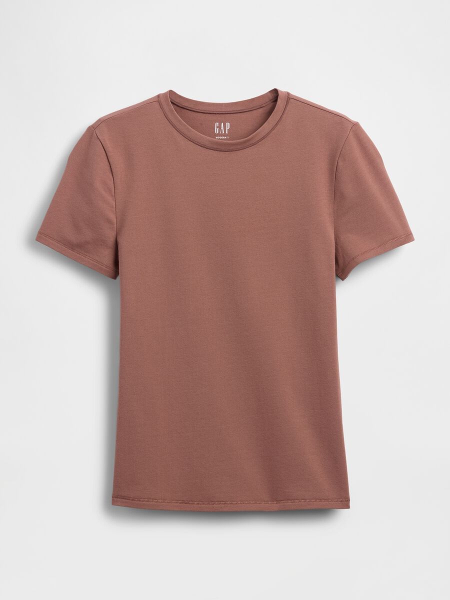 T-shirt marrone elasticizzata_4