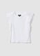 White stretch-cotton T-shirt with ruffle sleeves_3