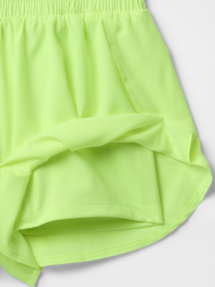 Pleated Green Shorts_4