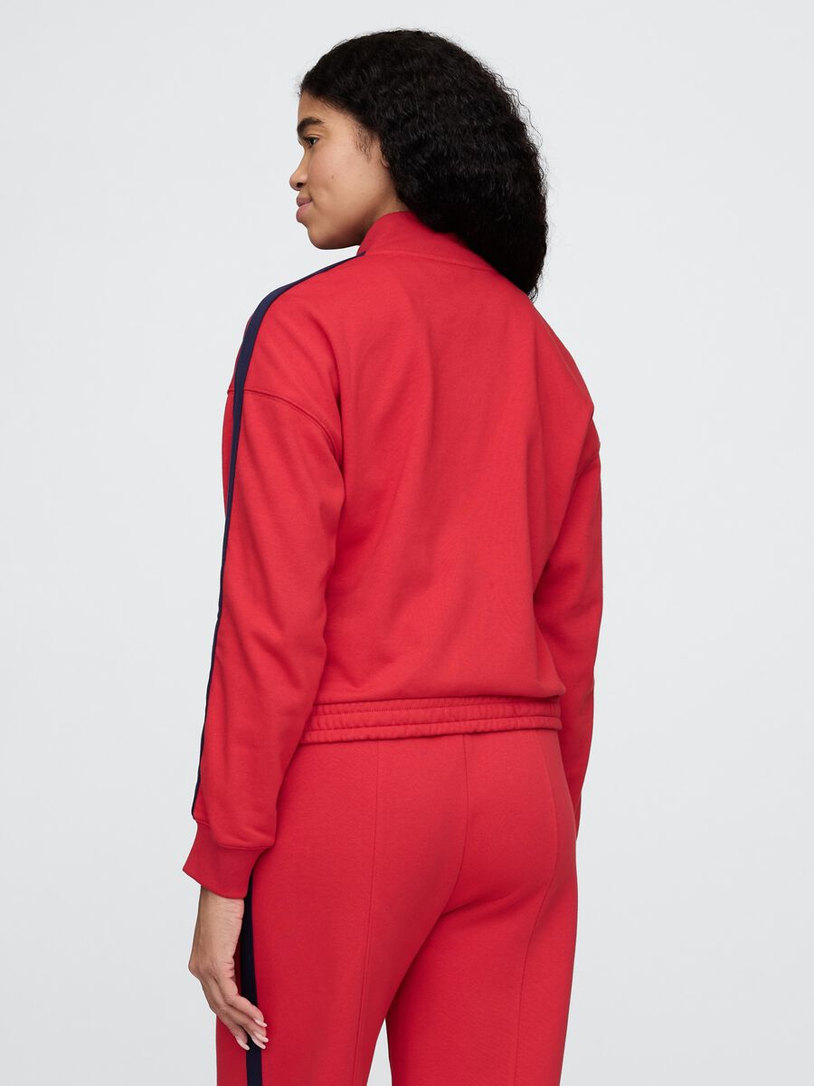 Felpa rossa con zip integrale Gap_2
