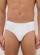 Regular fit white briefs twin pack in stretch cotton_1