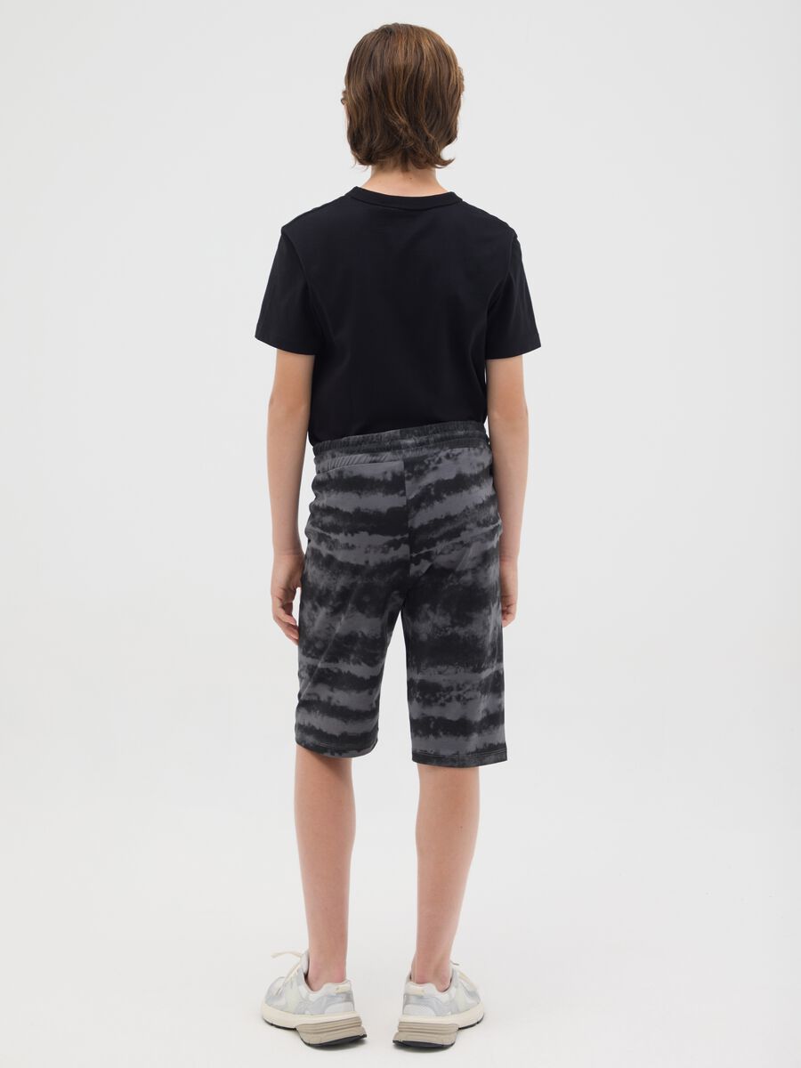Pantaloncini da ragazzo in puro cotone multicolor regular fit_1