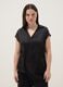 Black short-sleeve polo-collar T-shirt, regular fit_0
