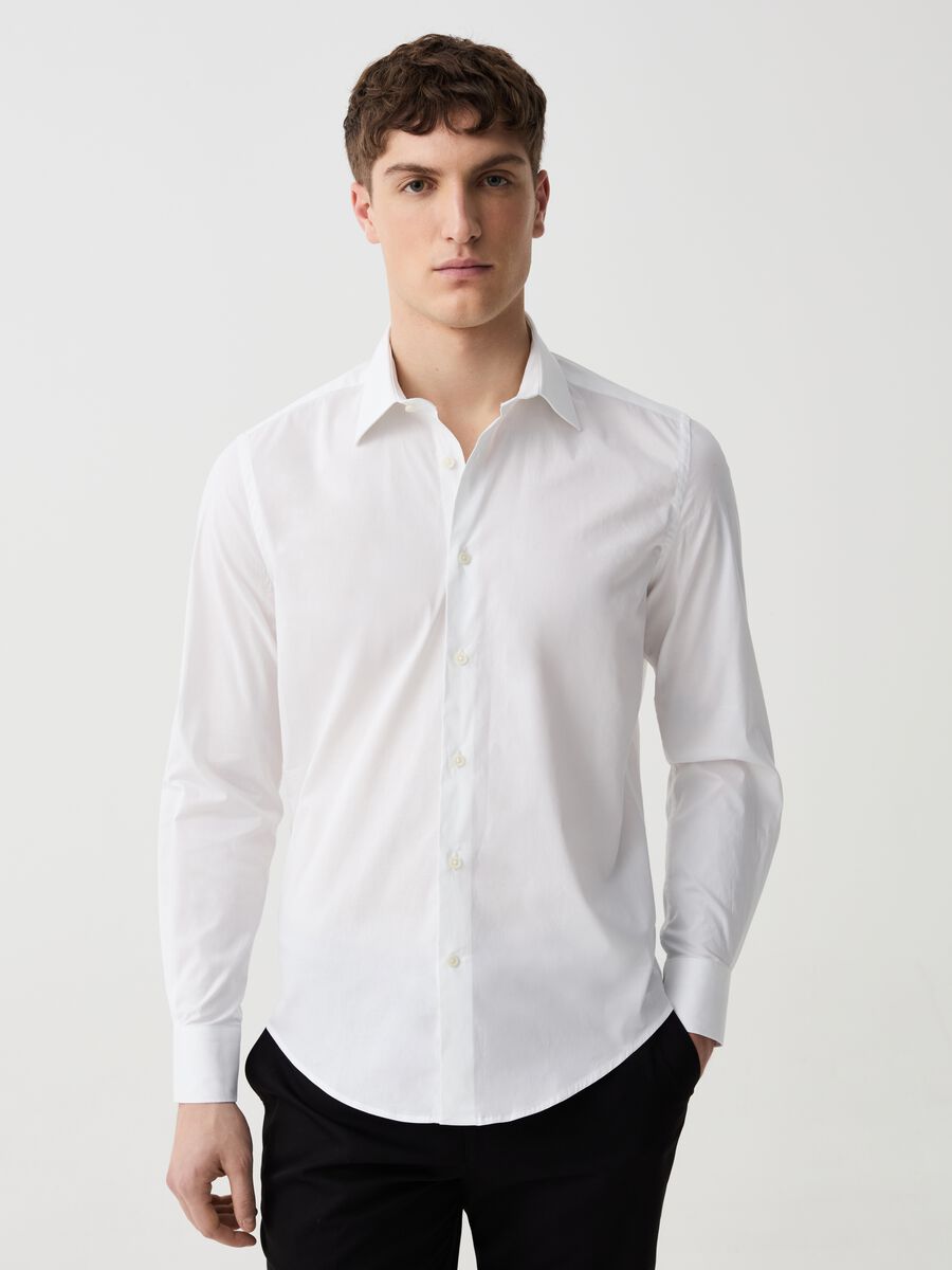 Slim-fit stretch shirt_1