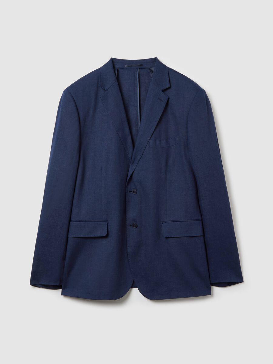 Oversized blazer in linen_4