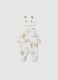 Newborn white pure cotton romper_0