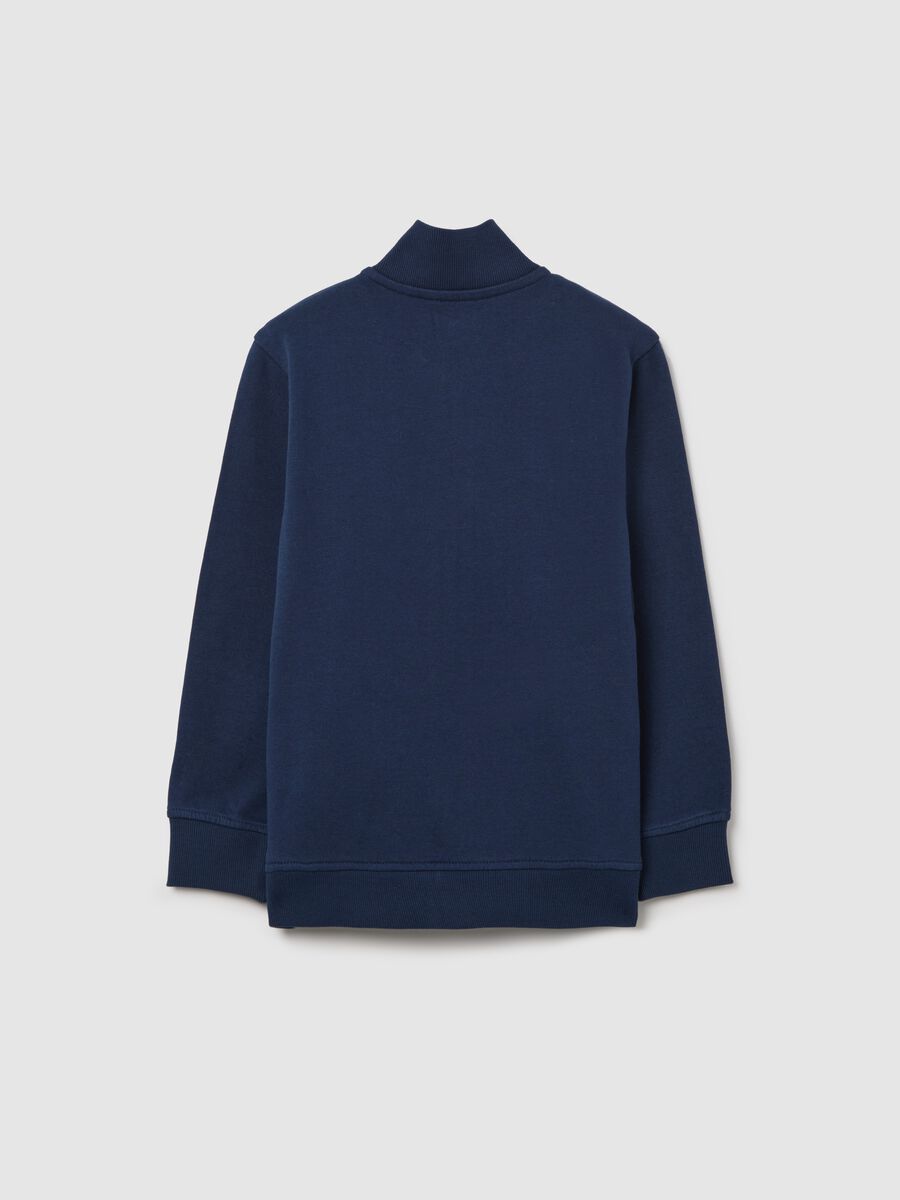 Full-zip sweatshirt in solid colour French terry_1