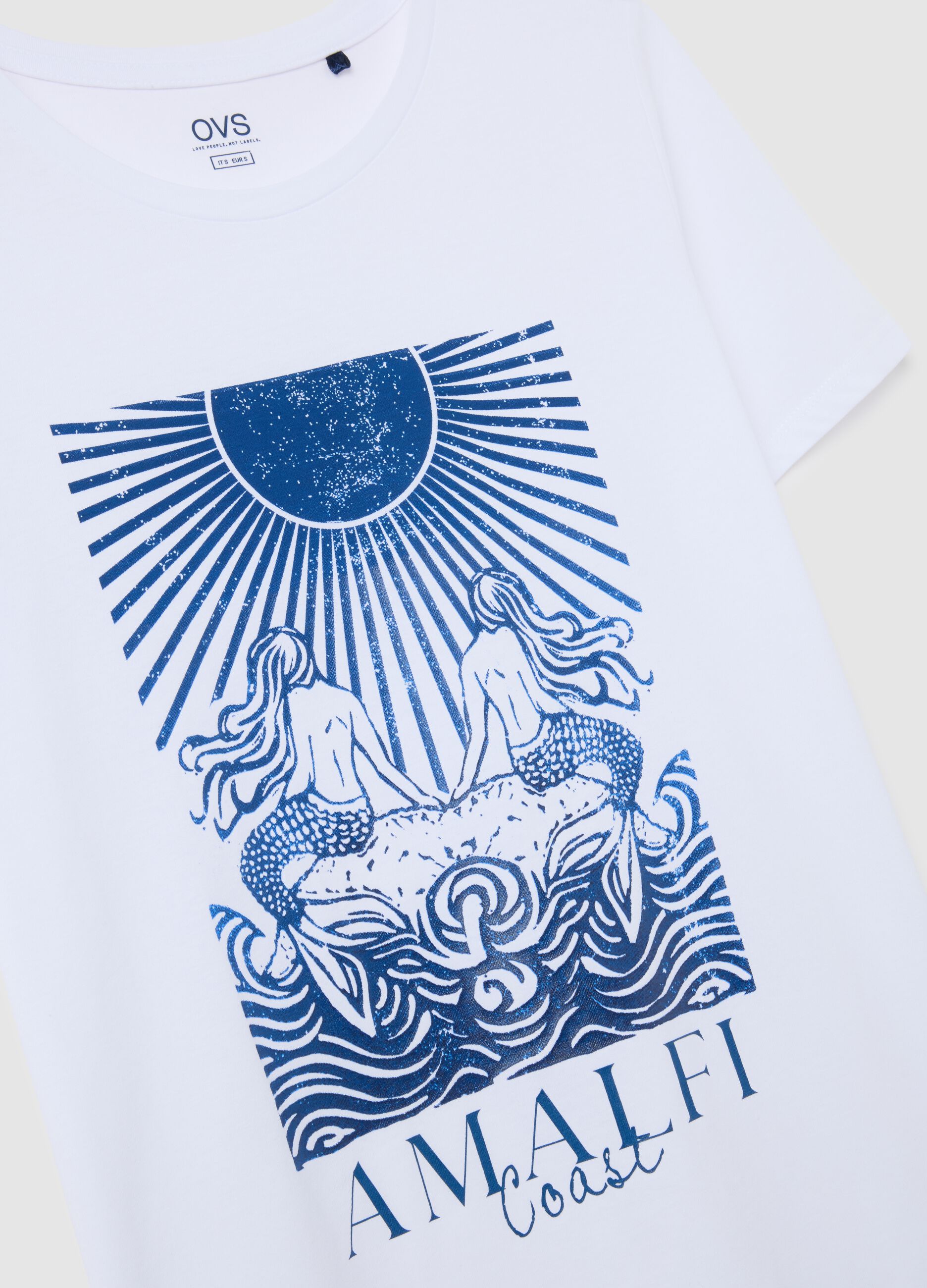 Regular fit multicolour pure cotton women's T-shirt