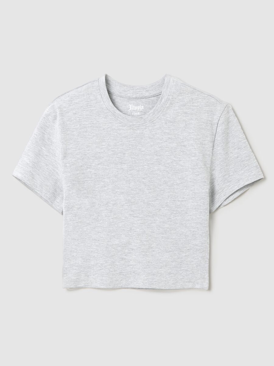 Vintage Grey crop T-shirt_4