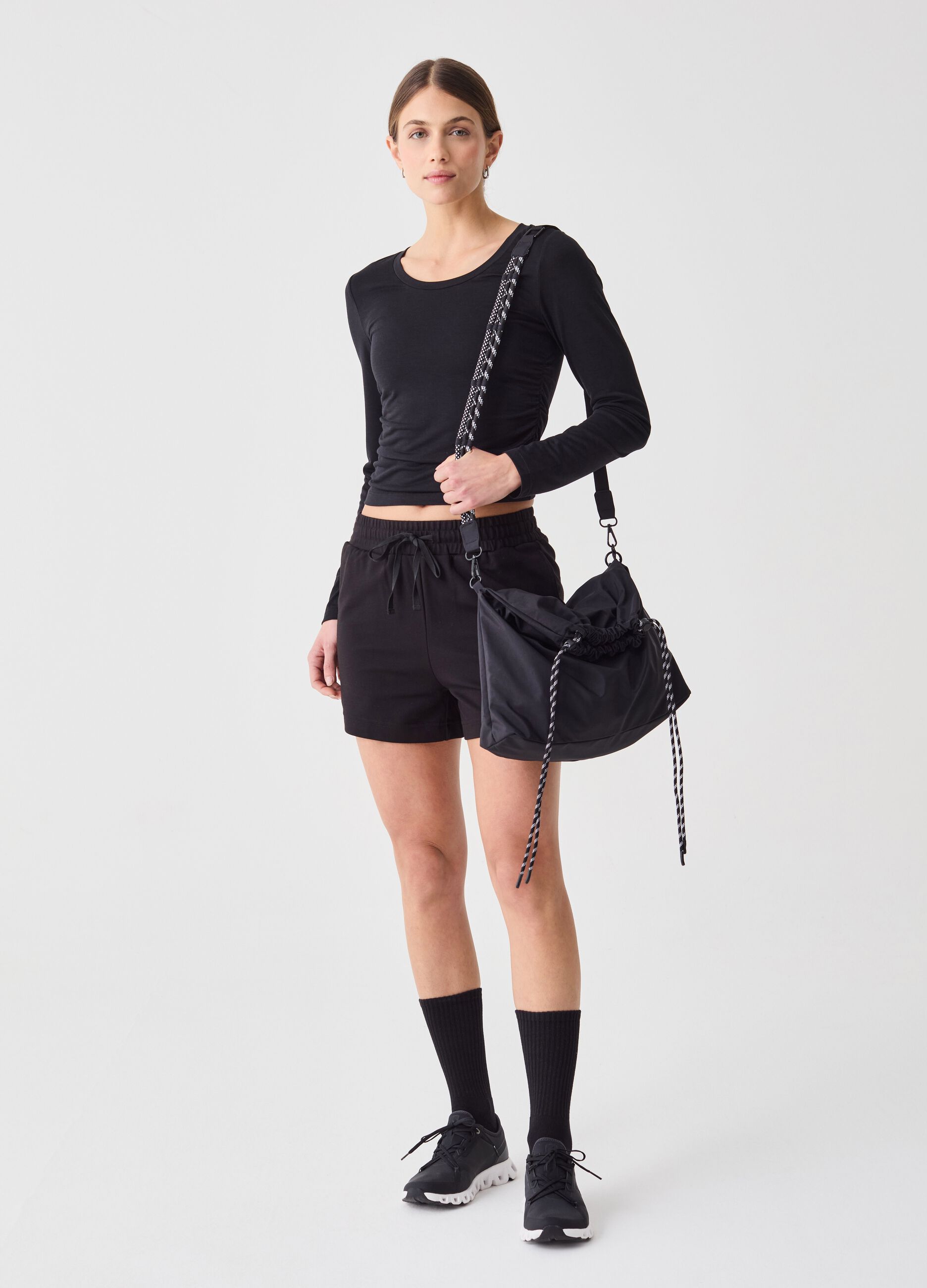 ALTAVIA STUDIO Shopping bag with detachable shoulder strap.