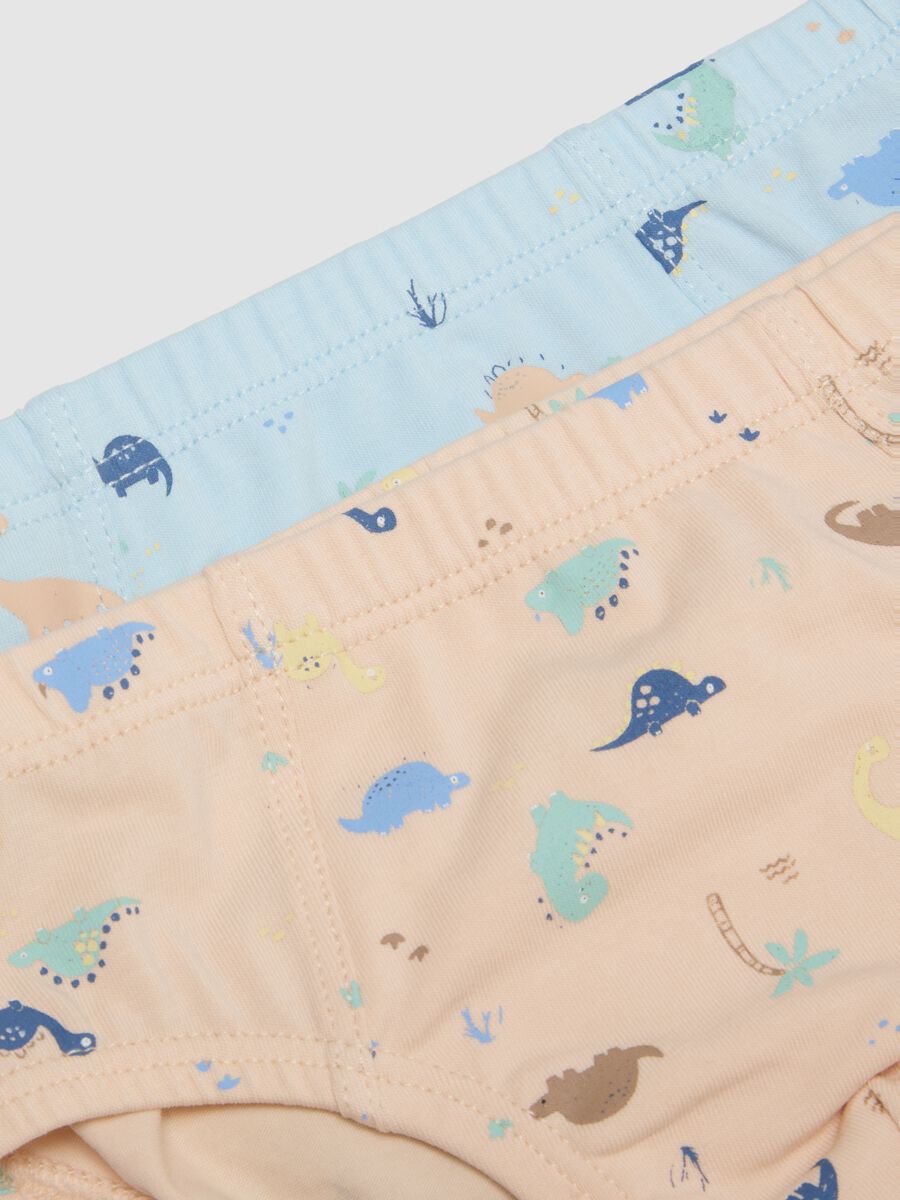 Multicolour stretch cotton baby briefs tripack_3