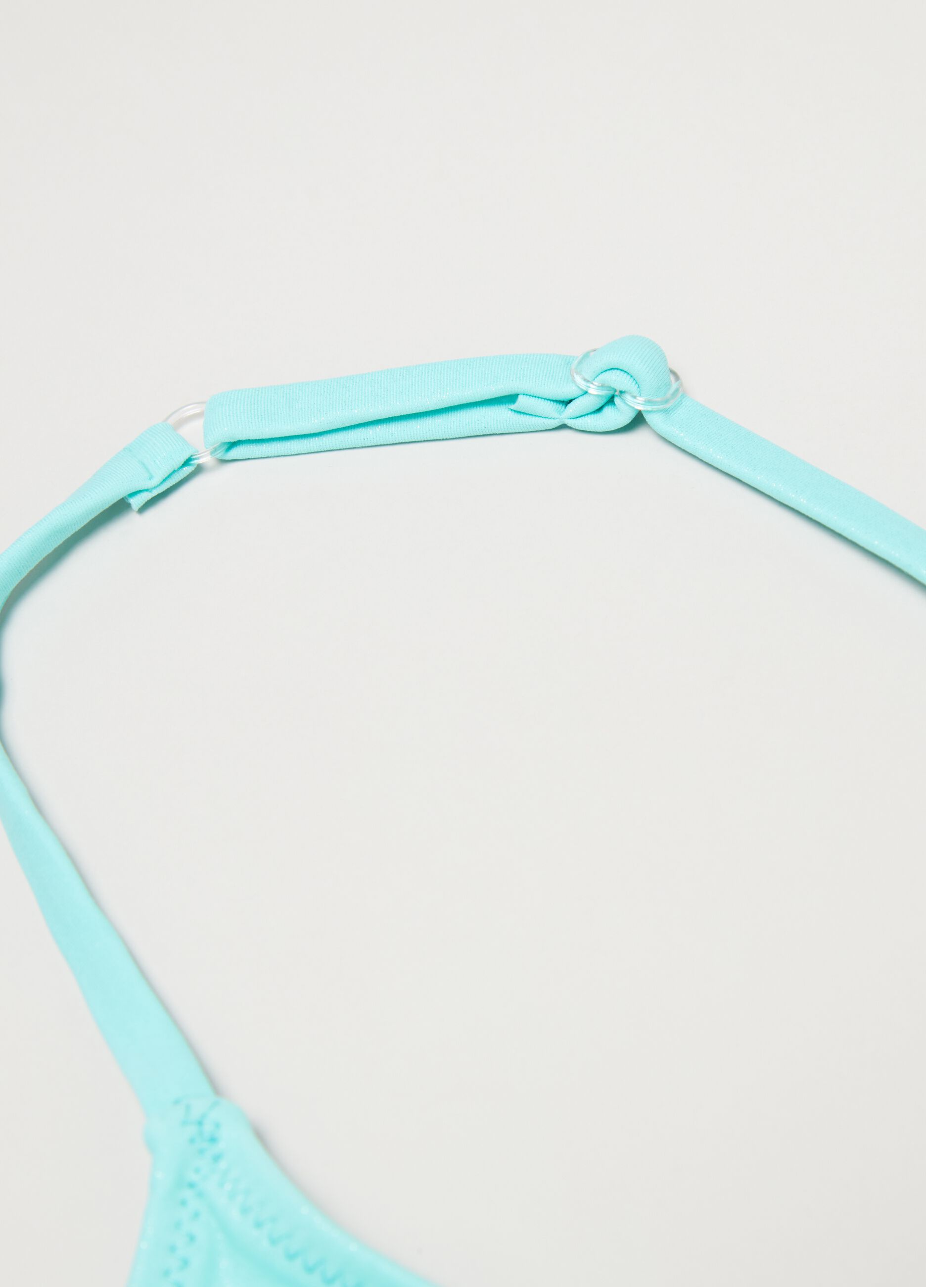 Bikini in lurex con punto smock_2