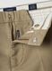 Beige regular tapered-fit stretch cotton twill chino trousers_1
