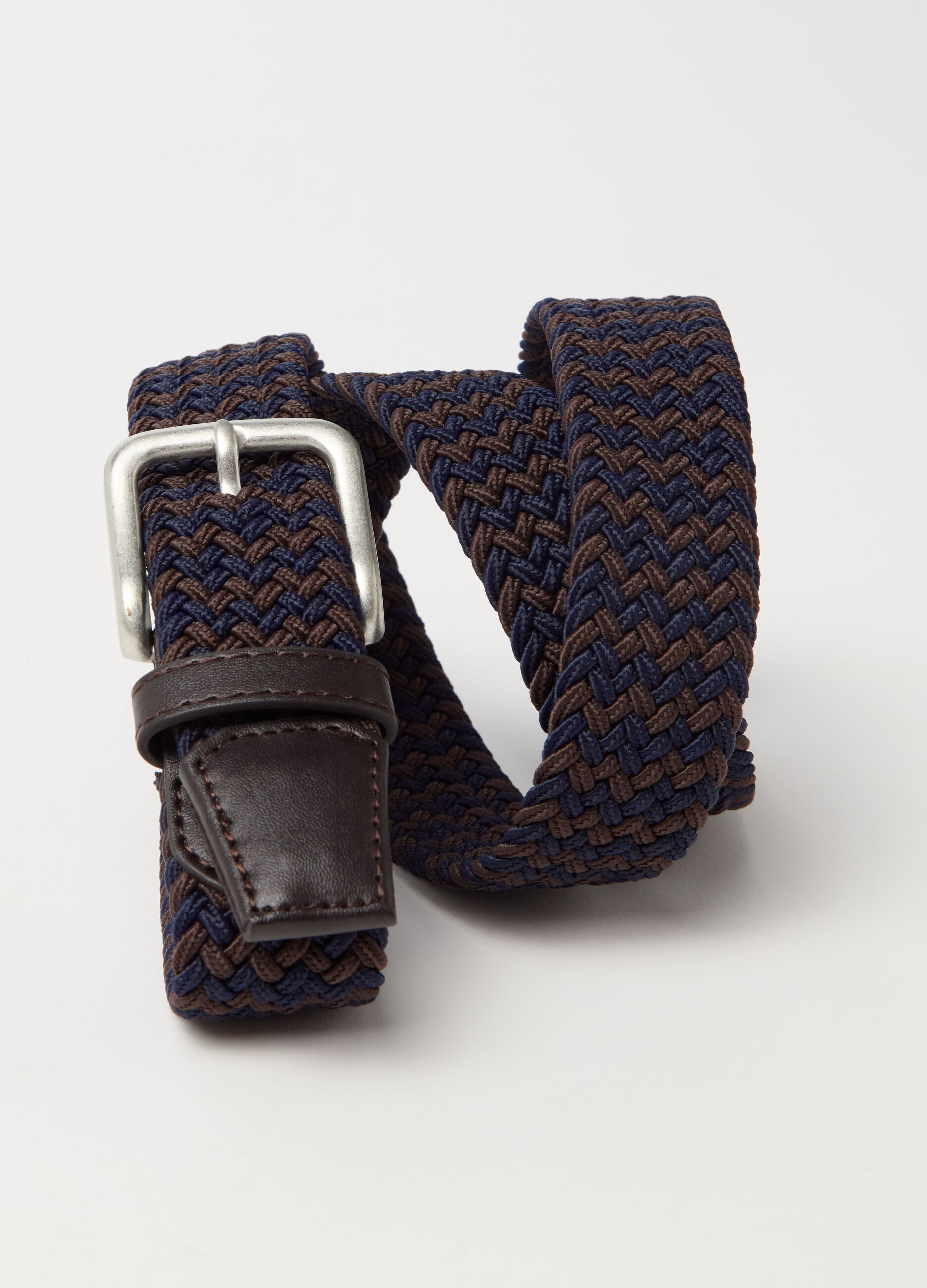 Two-tone woven belt