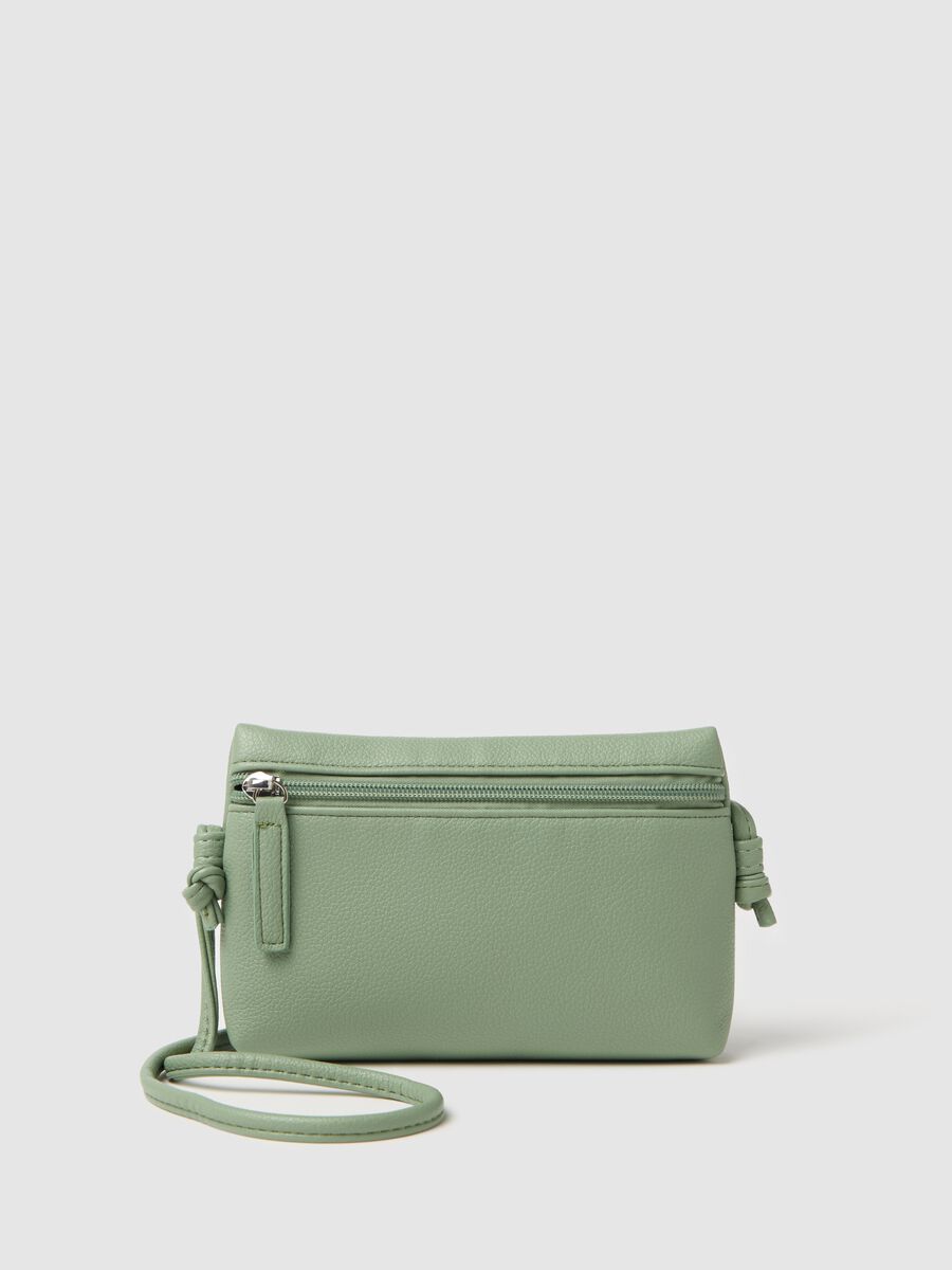 Green clutch bag with zip_0