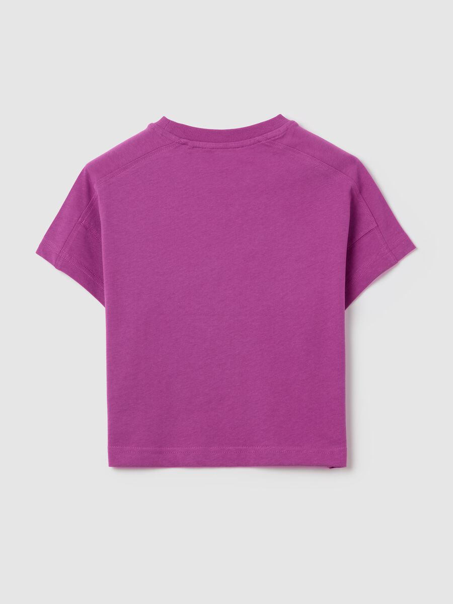 OVS Kids Purple T-shirt in Organic Cotton_4