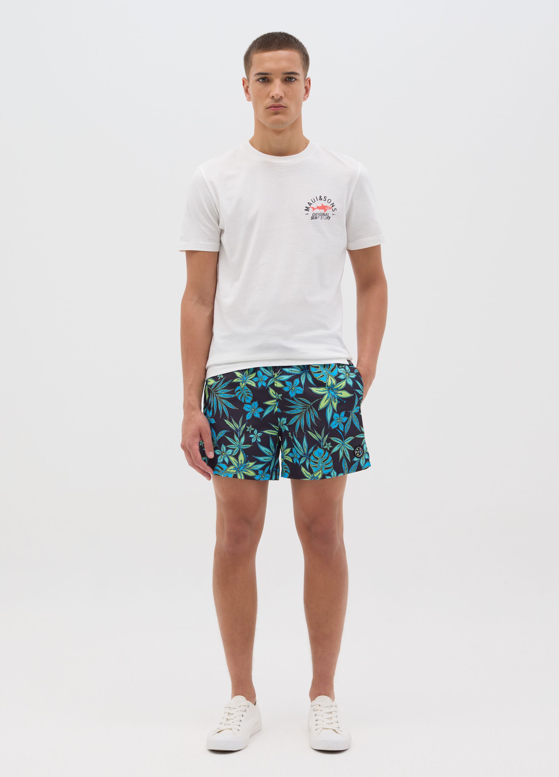 Costume da bagno da uomo in multicolor regular fit