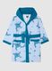 Boys' regular fit multicolour pure cotton bathrobe with prints_0