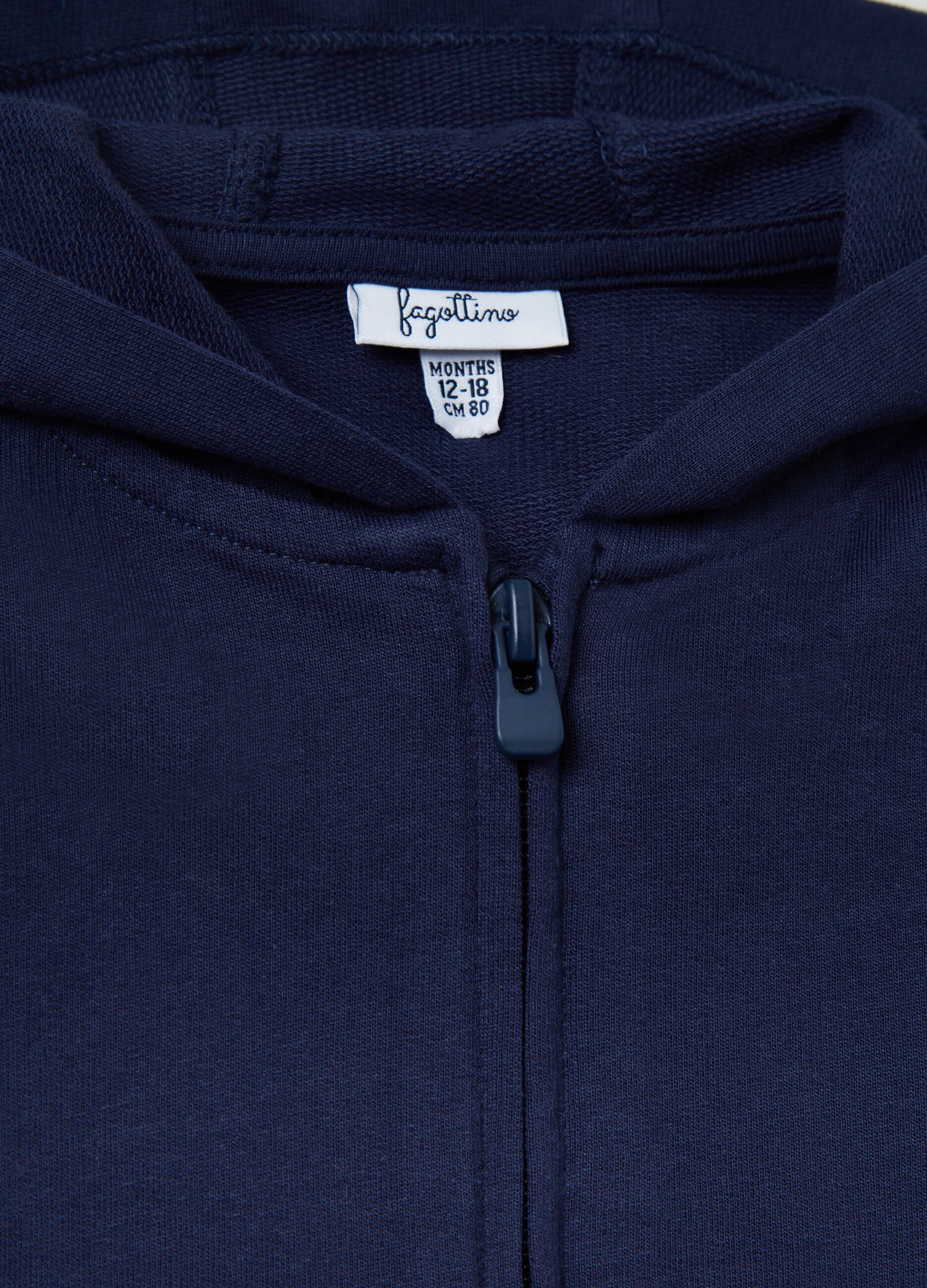 Full-zip in French Terry con cappuccio_2