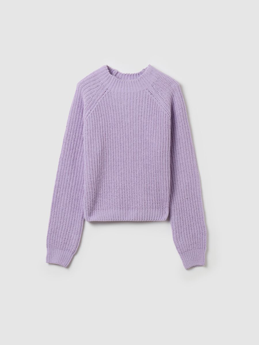 Chenille pullover with mock neck_3