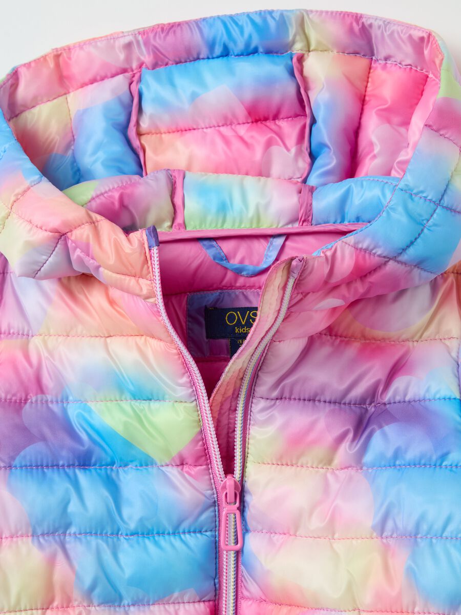 Ultralight down jacket in tie-dye pattern_2