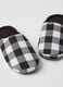 Multicoloured Plaid Slippers_1