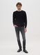 Black super skinny stretch cotton jeans_0
