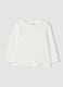 White crew-neck T-shirt in pure organic cotton_0