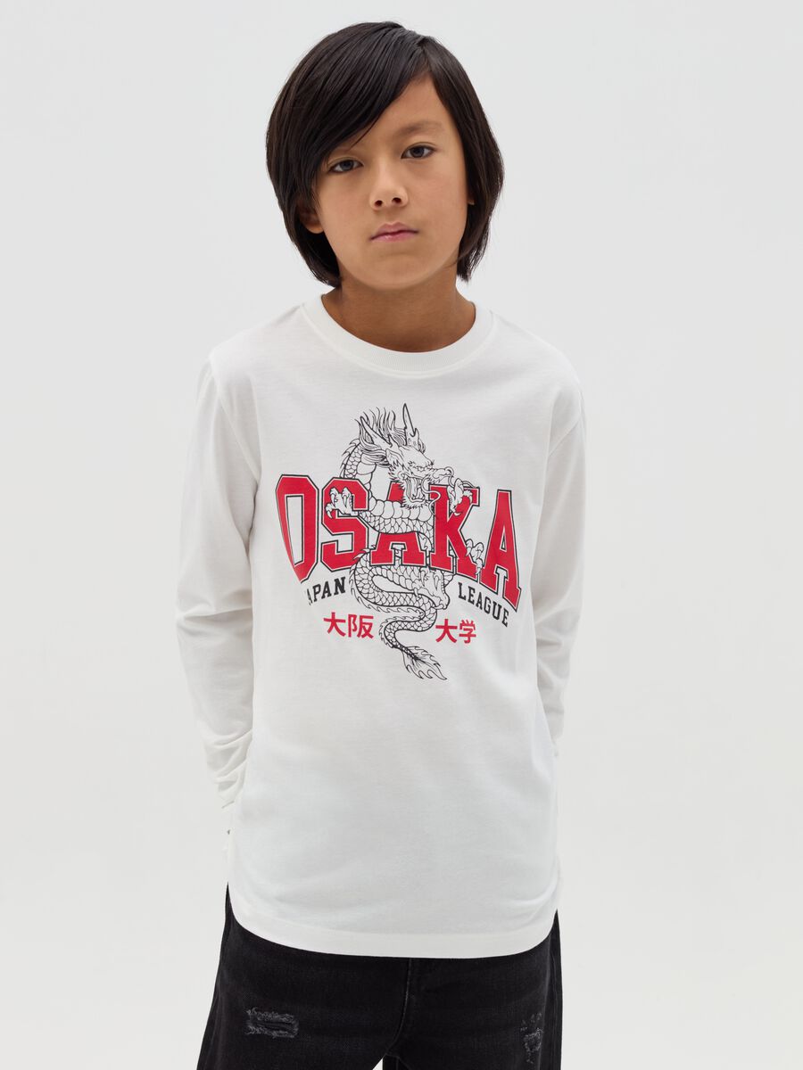 T-shirt con stampa "Osaka Japan League"_0